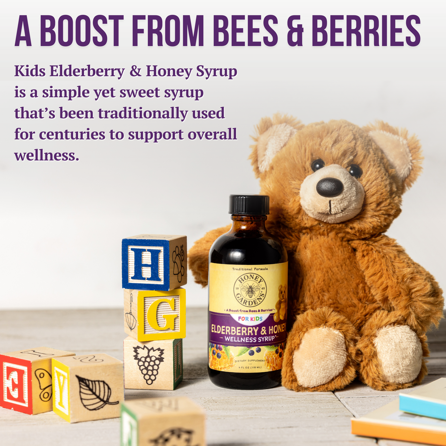 KIDS Elderberry & Honey Wellness Syrup