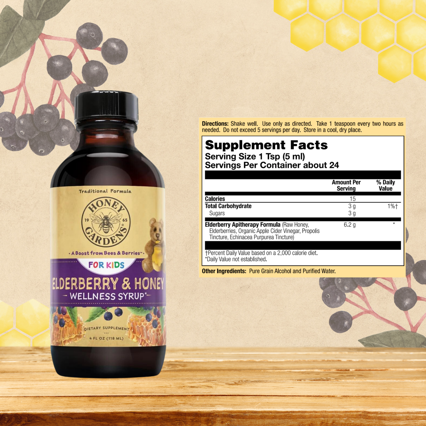 KIDS Elderberry & Honey Wellness Syrup