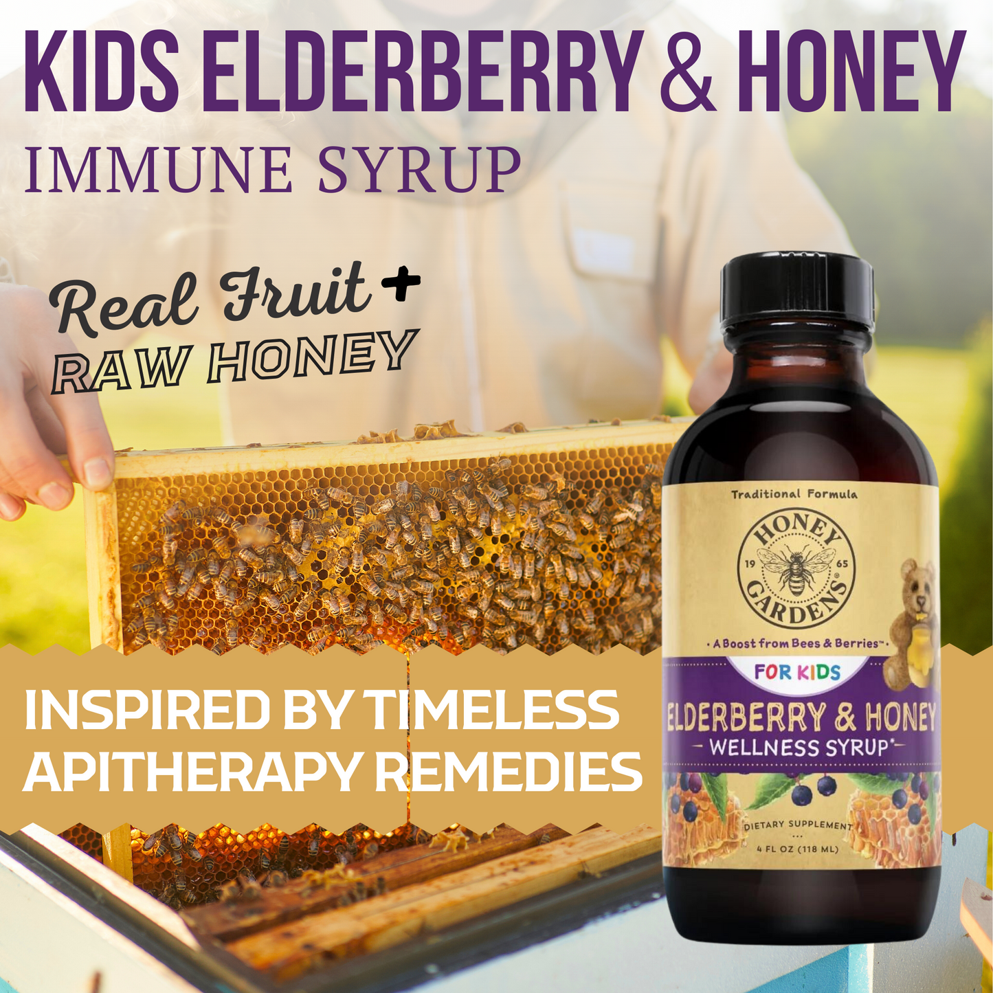 KIDS Elderberry & Honey Wellness Syrup